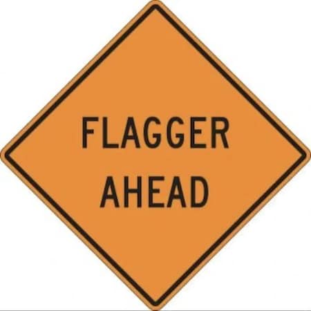 Accuform SAFETY SIGN FLAGGER AHEAD 36 X 36 FRK302HP FRK302HP